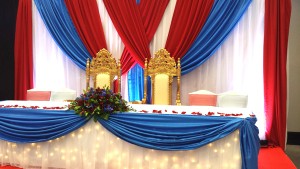 Head Table with 2 Thrones  